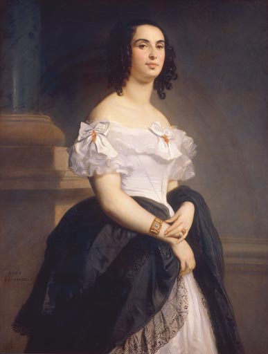 Gustave Boulanger Portrait of Adele Hugo